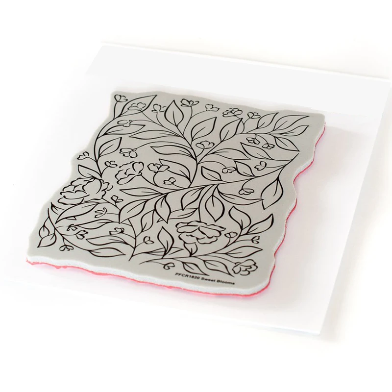 Новинка 2021 г. милые пластиковые трафареты с цветами прозрачные штампы горячая