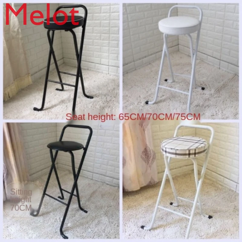 

Folding Chair Bar Stool Kitchen Folding Stool Fishing Chair High Chair Stool Home Dining Chair