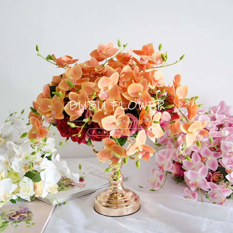 Свадебное украшение цветок реквизит в виде стены арки полка искусственный шелк