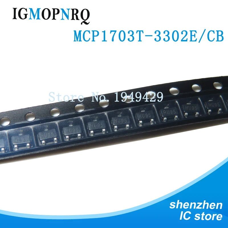 

10 шт. MCP1703T-3302E/CB SOT23 MCP1703T SOT-23 SMD MCP1703T-3302E новый оригинальный