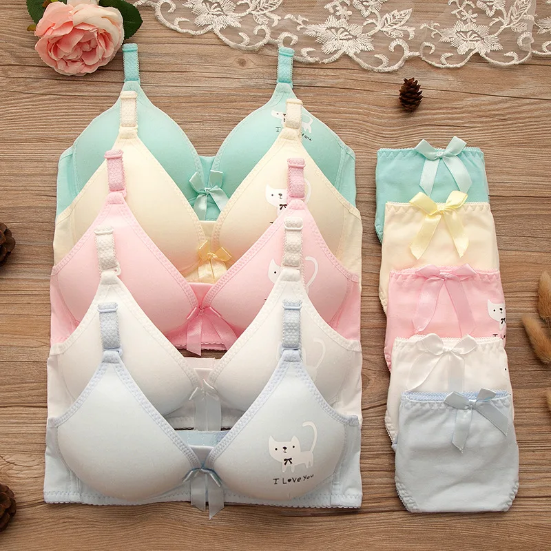 Удобный тренировочный комплект с бюстгальтером для девочек подростков