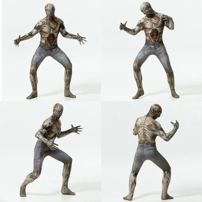 Мужские костюмы унисекс на Хэллоуин 2020 страшные аниме для косплея комбинезон