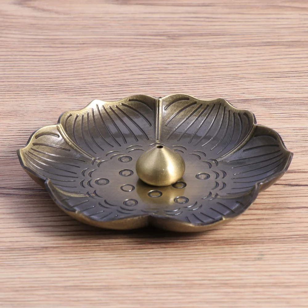 

Multi-functional Alloy Incense Burner Dish Creative Plum Blossom Incense Burner Stand Incense Stick Holder Portable Ash Catcher