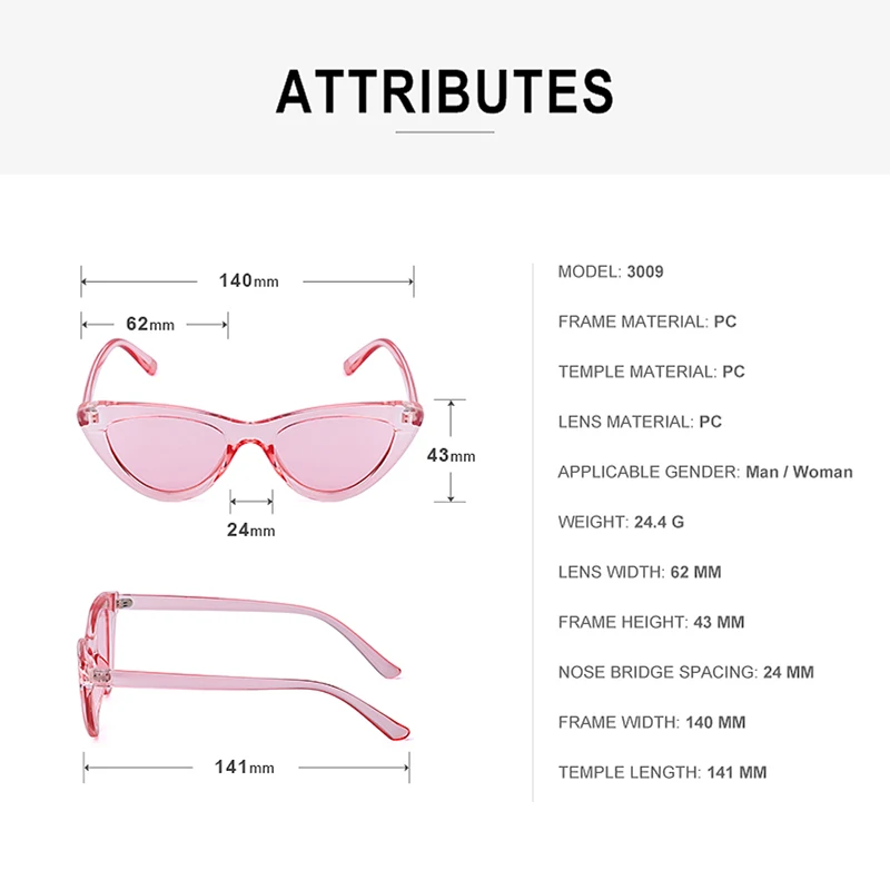 

New Cat Eye Small Frame Retro Sunglasses Men Women Brand Designer Fashion Outdoor Sports Street Shooting Glasses