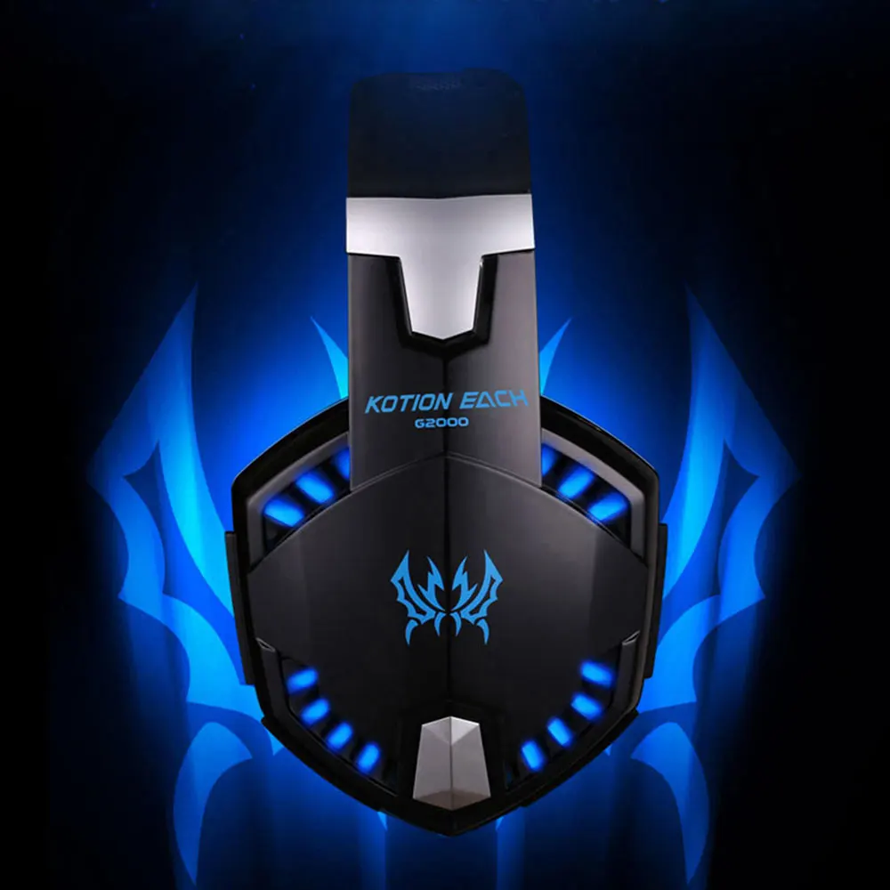 KISSCASE проводных наушников светодиодный игровая гарнитура наушники Музыка