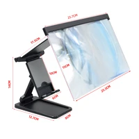 mobile phone screen foldable magnifying glass portable lazy magnifying glass bracket hd blu ray 3d 4x magnification