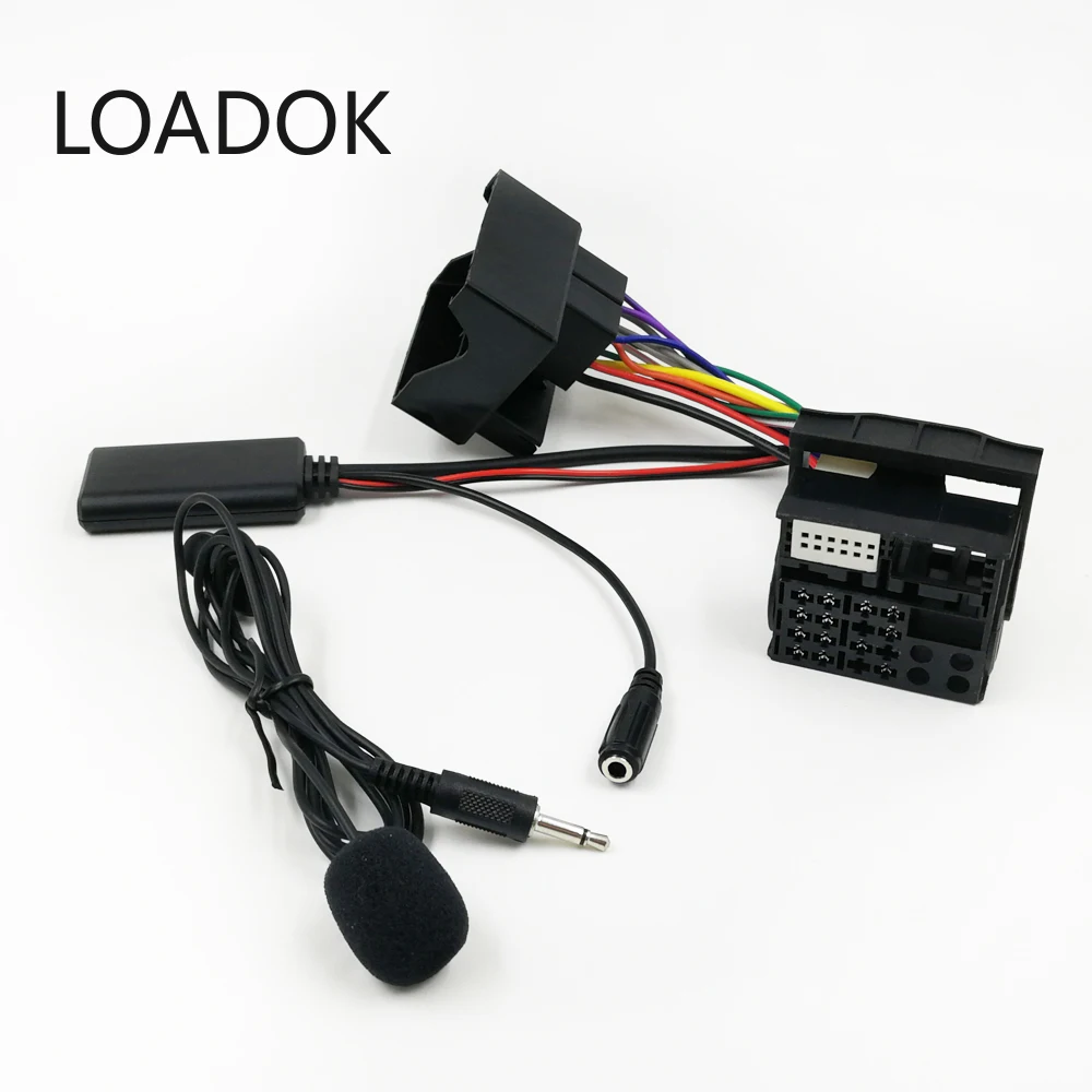 

150CM Car Audio20 50 CD Changer AUX Input Bluetooth Microphone Cable Harness Adapter for Mercedes Benz Audio20 50 Adapter
