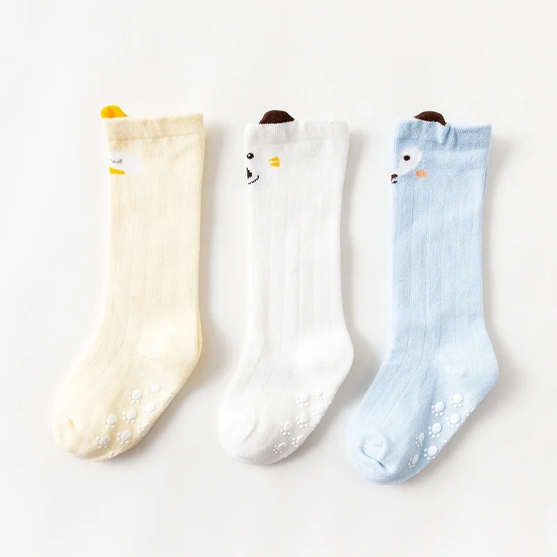 Nuevo Beb&eacute; de dibujos animados de calcet&iacute;n no Slip de algod&oacute;n de primavera y oto&ntilde;o lindo Animal hasta la rodilla calcetines para reci&eacute;n nacidos ni&ntilde;os beb&eacute;s ni&ntilde;as Calcetines-2