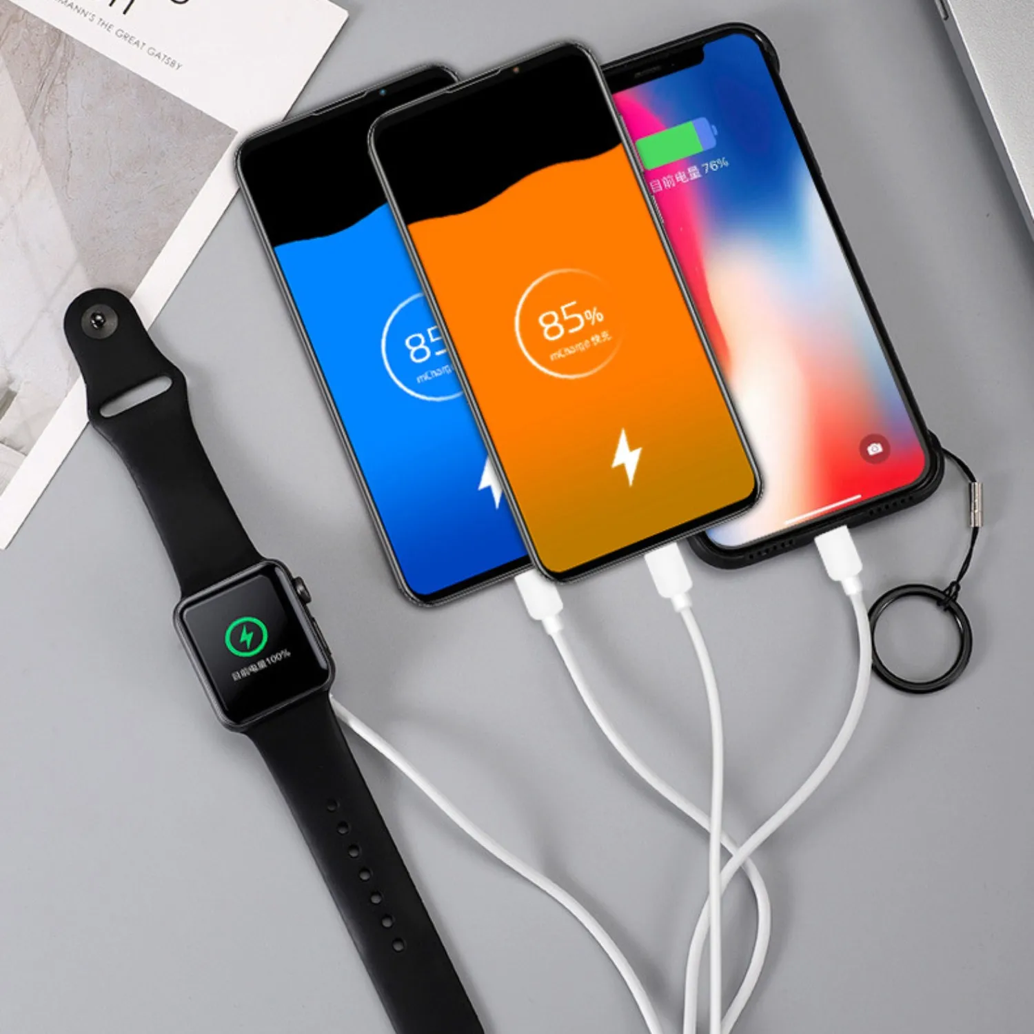 phone watch charger micro usb type c android 4in13in12in1 charging cable dock for iphone apple watch iwatch xiaomi samsung free global shipping