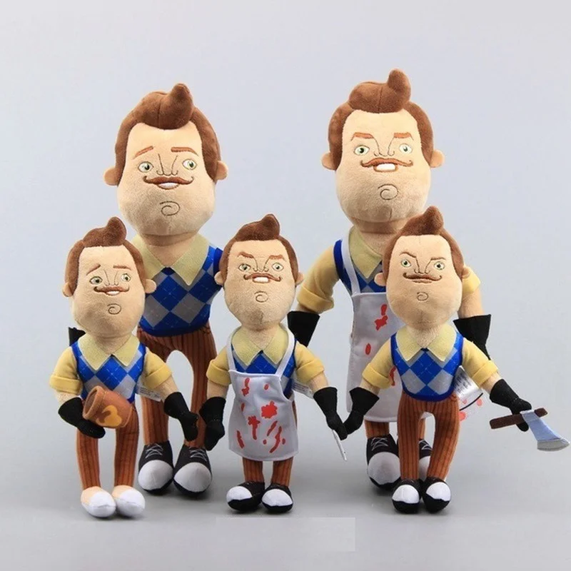 

30cm/40cm Hello My Neighbor Plush Toys Cartoon The Neighbors Apron Cleaver Soft Stuffed Doll Toy Children Kids Gifts