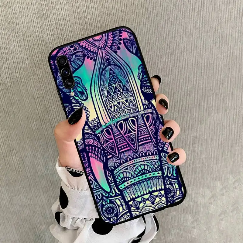

Animals Lion Wolf Owl Elephant Phone Case black For Samsung galaxy S 21 20 10 8 A 51 71 50 21s 70 40 20 20e note 10 plus Ultra