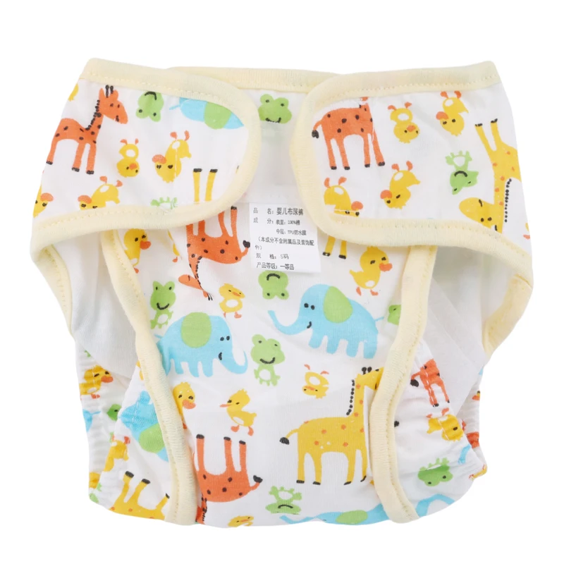 Новые Мультяшные моющиеся тканевые подгузники водонепроницаемые детские для