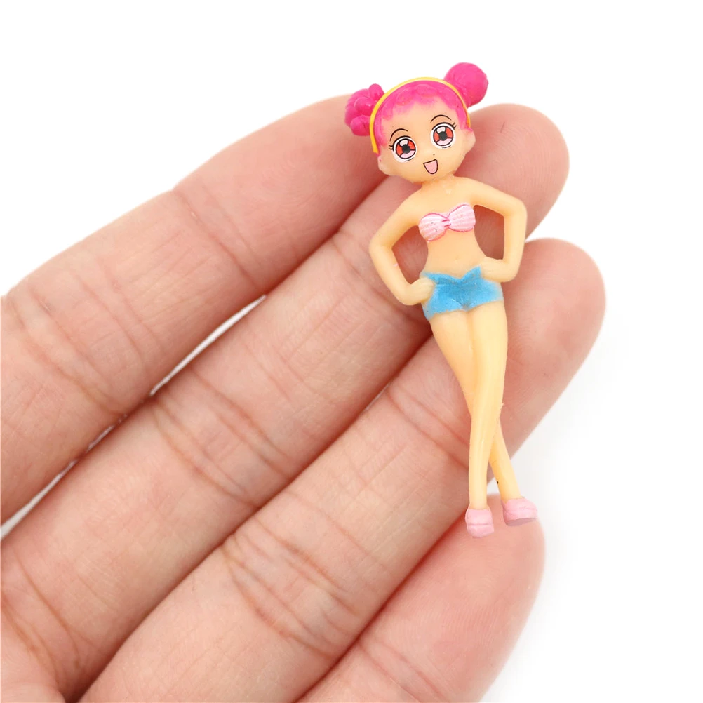 

6pcs Cute Beach Girl Fairy Miniature Figurine Dollhouse Garden DIY Ornament Decoration Crafts Figurines Micro Landscape Ornament