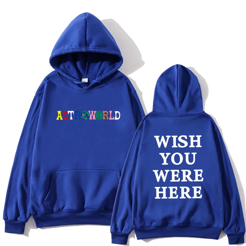 Трэвисс Скотт ASTROWORLD WISH YOU WAS HERE толстовки модные буквы ASTROWORLD Толстовка уличная Мужская Женская пуловер Толстовка