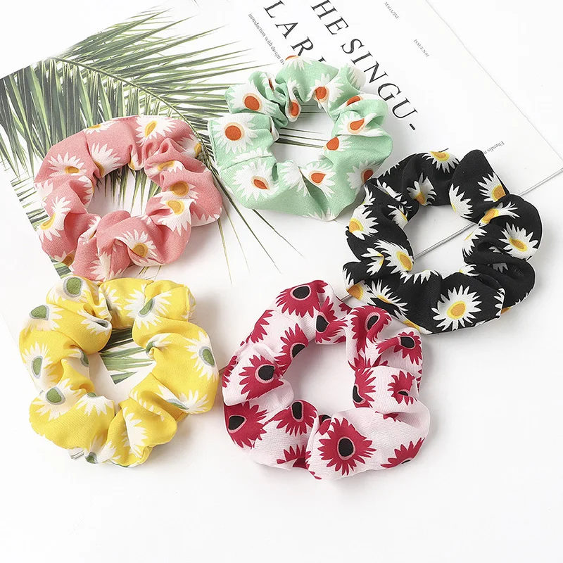 Новинка 2020 Прозрачные резинки из органзы винтажные Цветочные для волос