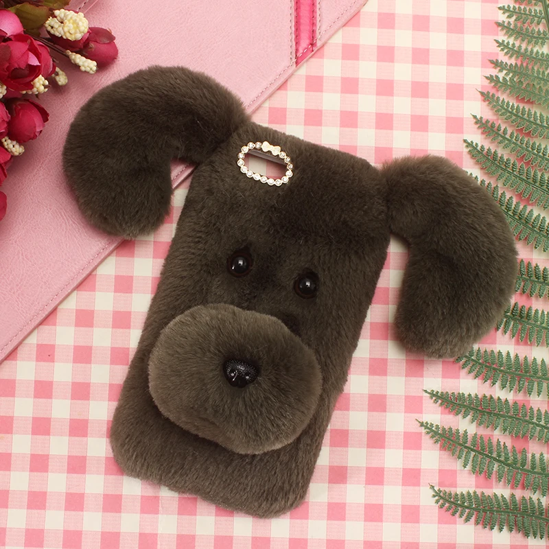 Забавный подарок Стильный чехол с длинными волосами lucky Dog элегантный стиль для