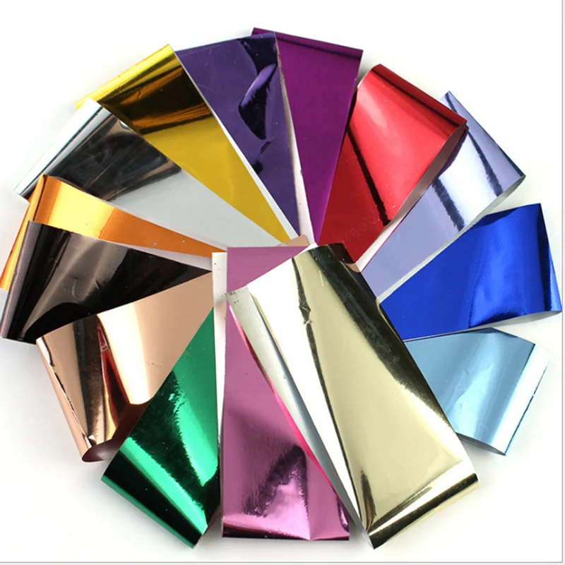 14 шт./компл. Фольга для ногтей полировочные наклейки металлический цвет звездное