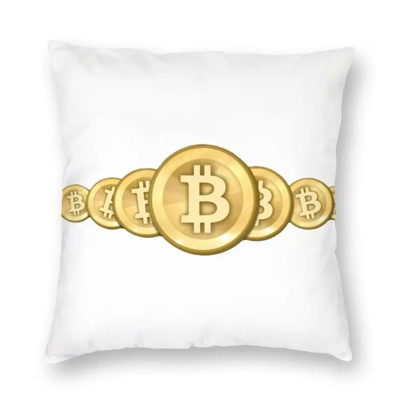 

Роскошная наволочка для влюбленных цифровых валют Биткоин, домашние декоративные подушки для дивана BTC