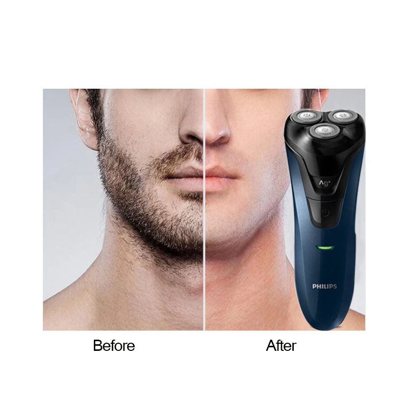 Настоящий Электробритва Philips FT668 поворотный перезаряжаемый моющийся для мужской электрической бритвы влажный/сухой с 1 светодиодный индикатор