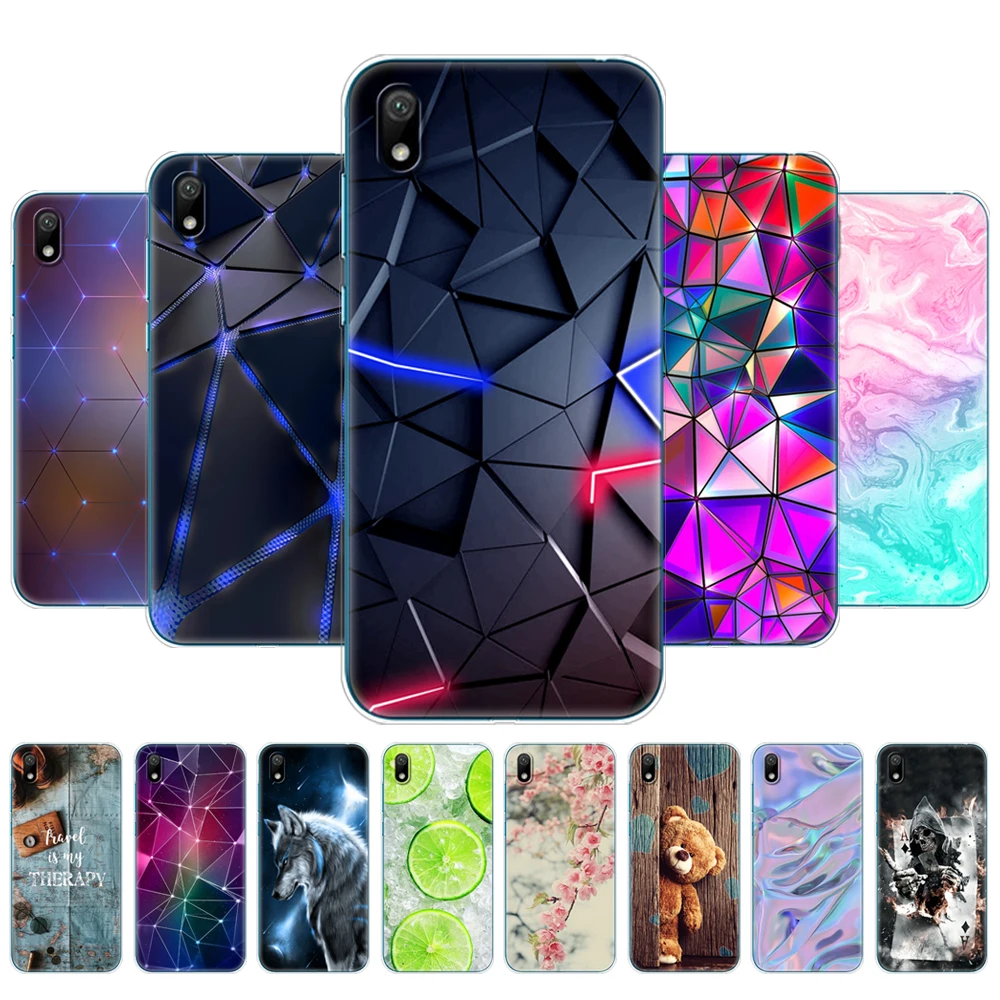 Чехол Бампер для Huawei y5 2019 силиконовая задняя крышка из ТПУ мягкий чехол телефона
