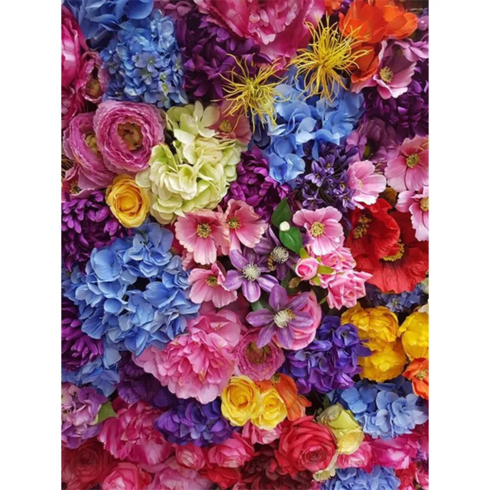 

Набор для вышивки крестиком 11CT в виде цветка розы, набор для рукоделия, холст с принтом, хлопчатобумажная нить, украшение для дома, Прямая по...