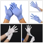 Перчатки Латексные Одноразовые, нитрил-резиновое изделие, хозяйственные перчатки для уборки, белые, черные, синие, 2050 шт.