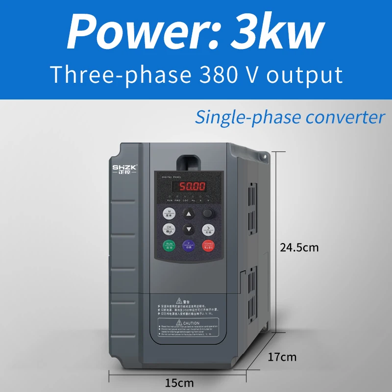 VFD инвертор 3 кВт 1 PH 220 В вход и выход SHZK ZK880 Векторный Преобразователь частоты