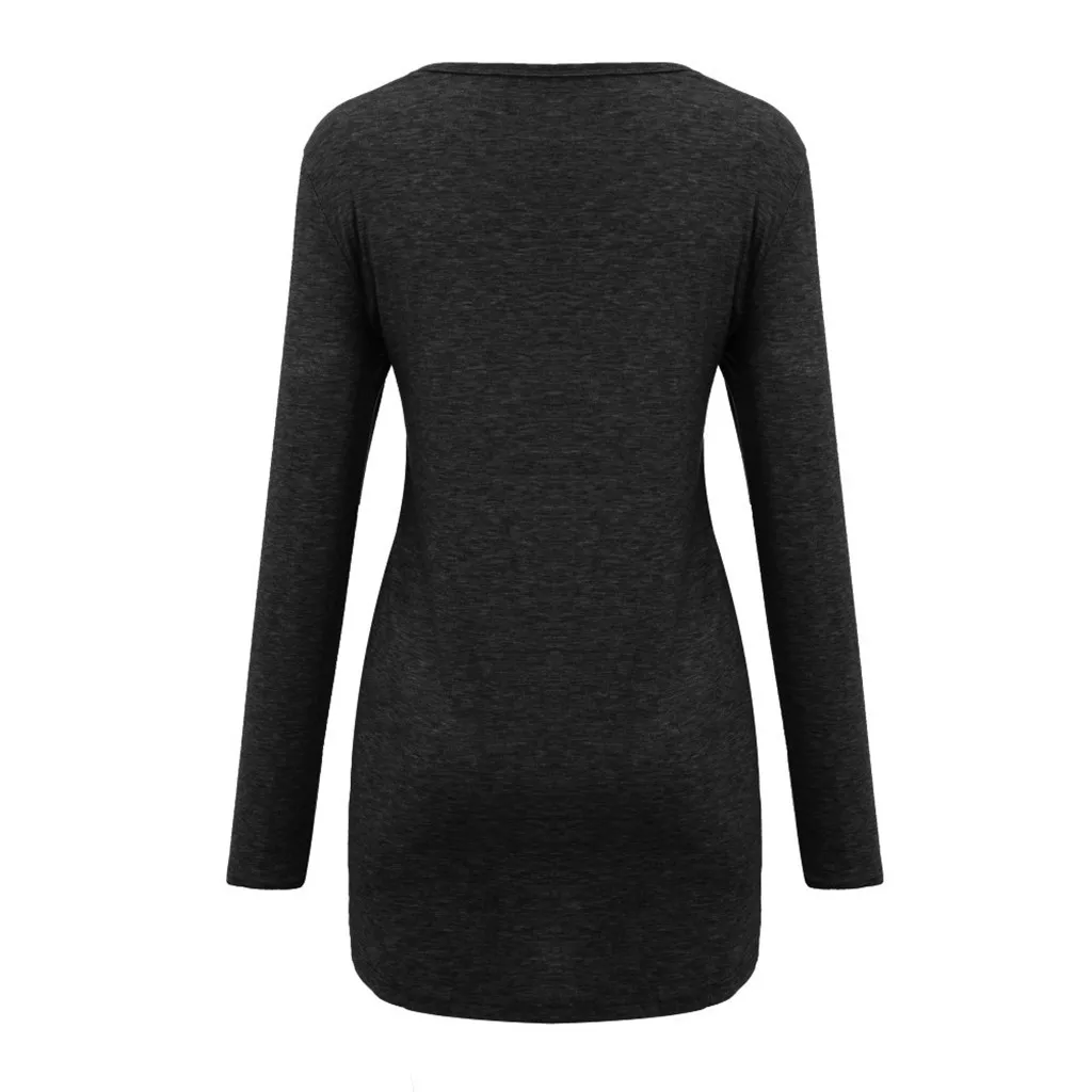 Женские топы с О образным вырезом и длинными рукавами вязаные футболки