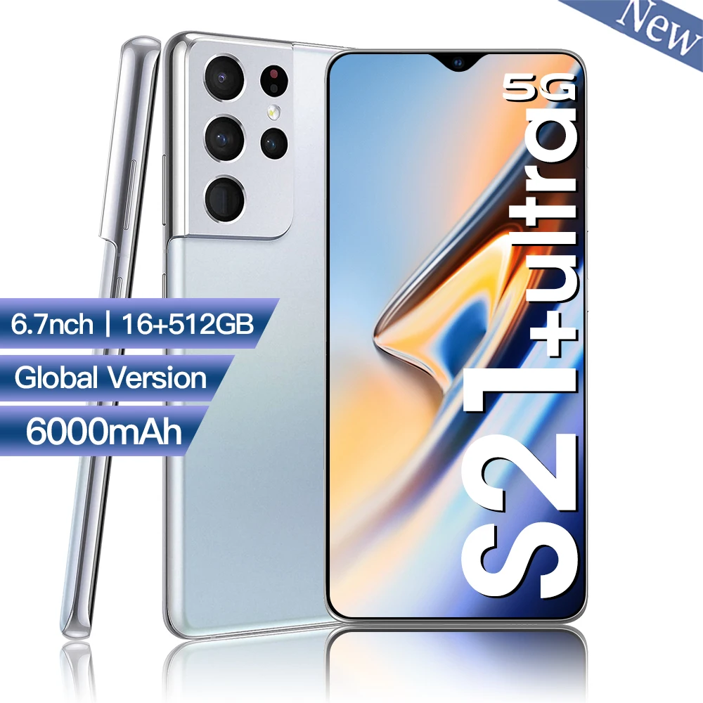 Глобальная версия Galay S21 ультра 5G Dual Sim разблокировать телефон мобильные телефоны