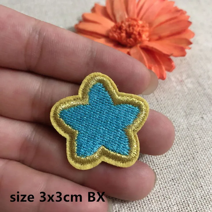 Новое поступление 10 шт. нашивки с вышивкой в виде звезд аппликация для