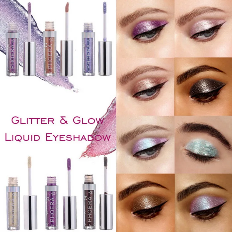 Metallic Diamond Eyeshadow Eye Shadow Gel Waterproof Long Lasting Glitter Liquid Pearly Shimmer Makeup |