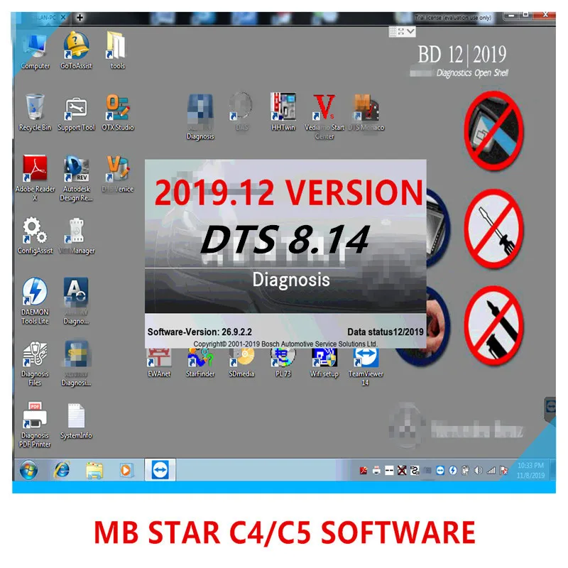 12 новейшее MB STAR C4 полностью новейшее программное обеспечение с жестким диском 512 ГБ SSD для disgnotic tool