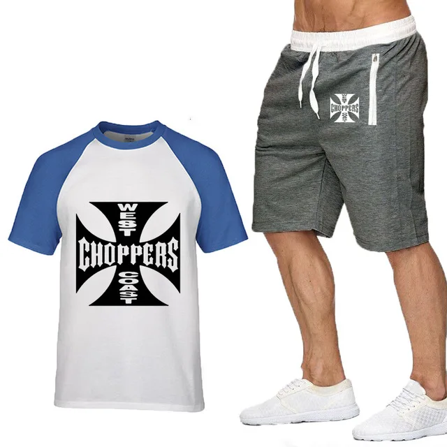 Костюм мужской хлопковый с короткими рукавами повседневная хлопковая рубашка и