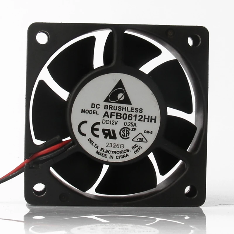 

New Original AFB0612HH F00 6025 6CM 12V 0.25A 3-wire 60x60x25mm Thermal Paste Gamer Cabinet Motherboard Amd Cooling Fan