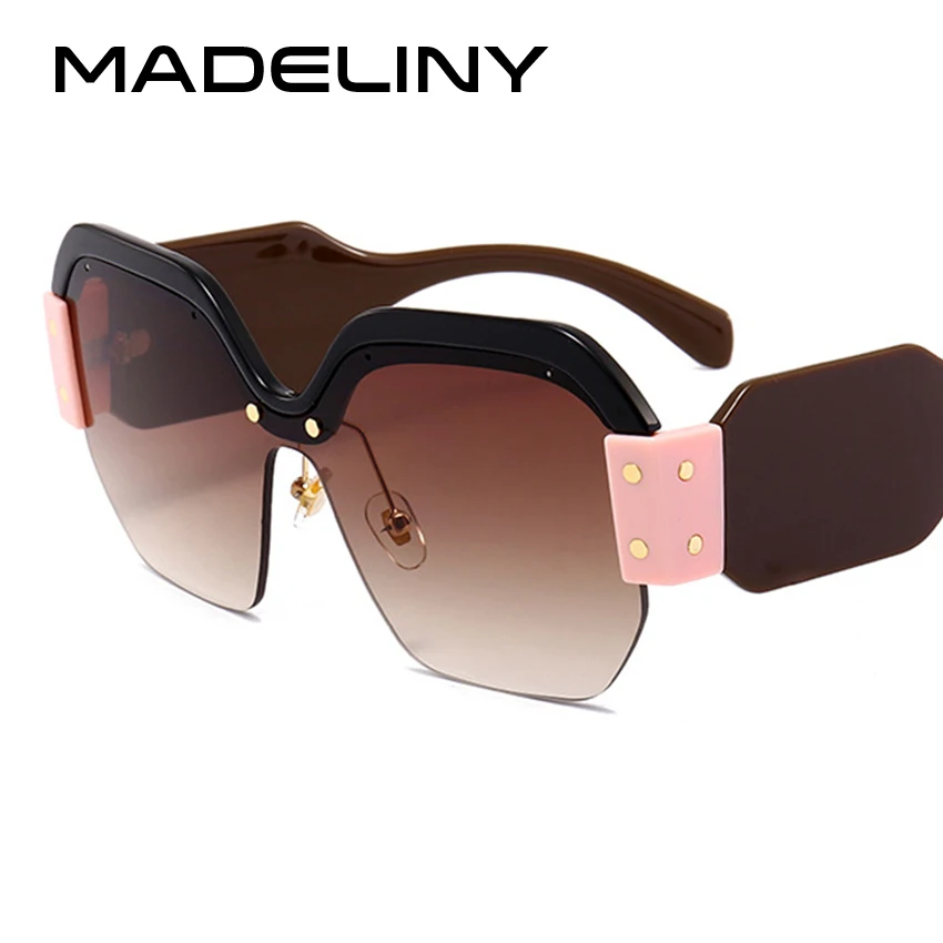 Женские винтажные солнцезащитные очки MADELINY Новые квадратные брендовые