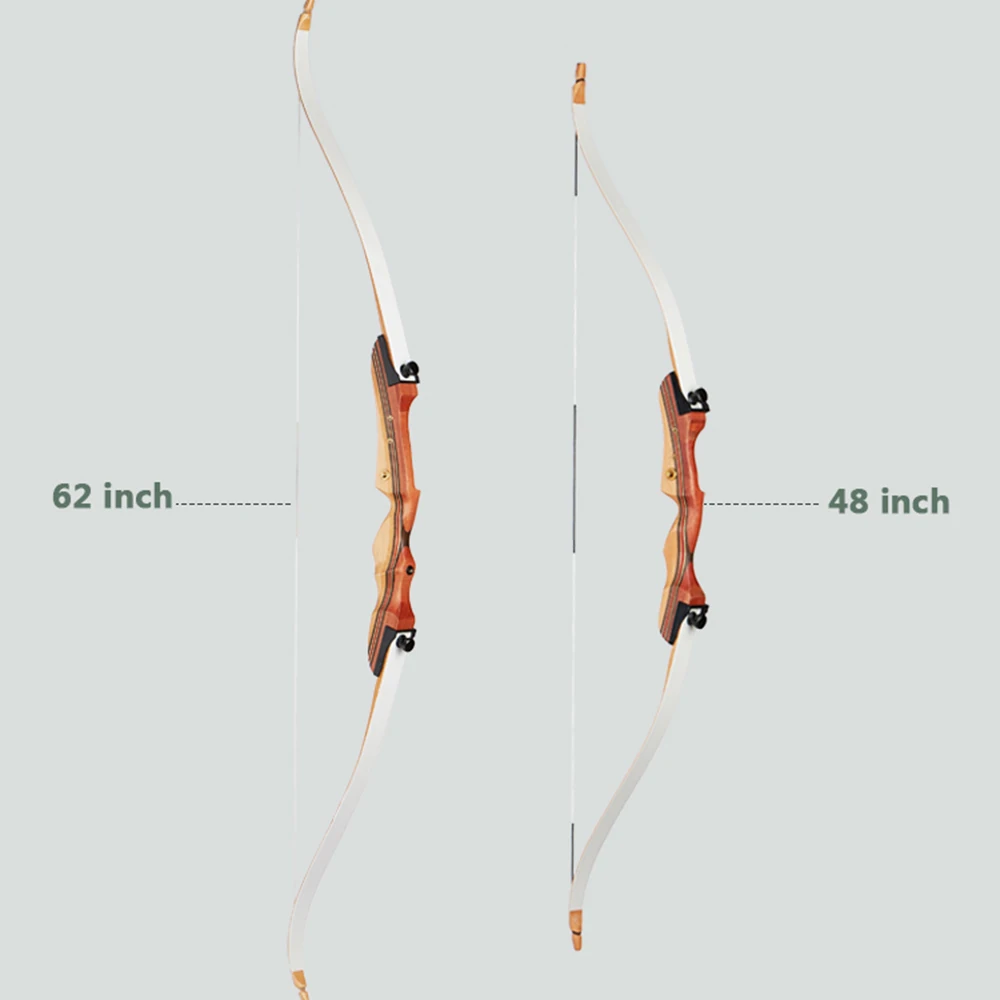 10-38 Lbs Recurve Bow Detachable Sports Bow And Arrow 62/48 Inch Adult Bow/Child Bow Youth Archery Hunting Shooting Sports Bow