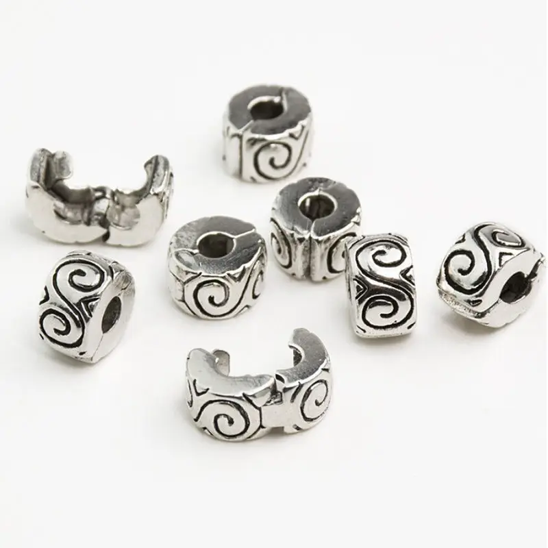 1 шт 10*6 мм тибетские серебряные разделительные бусины для браслета и ожерелья