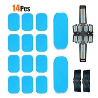 14pcs replacement abs gel pads for ems abdominal muscle stimulator hydrogel gel patch for abdomen stickers fitness accessories