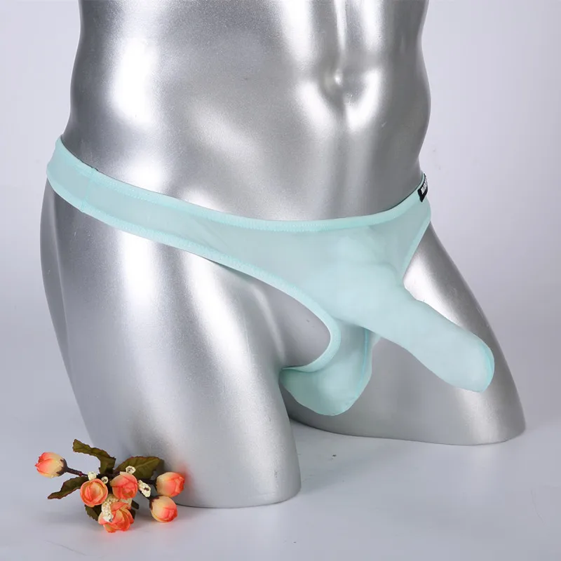 Мужское нижнее белье Elephant pantes Ice Silk мужские стринги G String Насадка-презерватив сексуальное нижнее белье трусы бикини стринги трусики-стринги