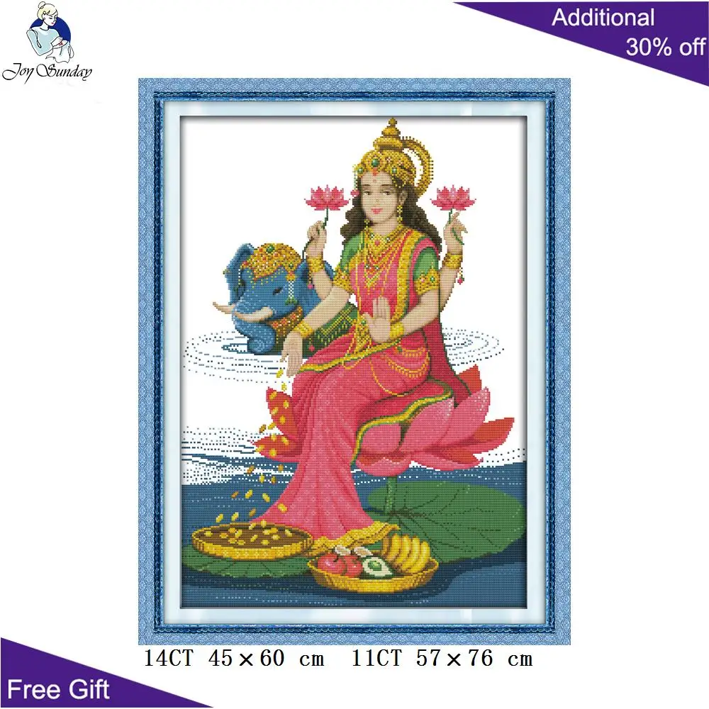 Набор для вышивки крестом Joy Sunday набор домашнего декора багажника Jixiang Kwan yin