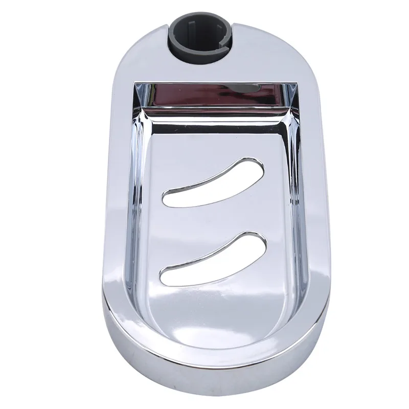 Silver мыльница душ направляющей мыло пластины Регулируемый распылитель держатель