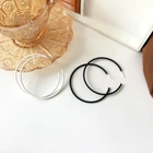 Bilandi S925 иглы для женщин серьги-кольца ювелирные изделия Лидер продаж; Винтажный стиль; Темперамент черный, белый цвет круглые серьги для девочек и женщин; Обувь для подарков