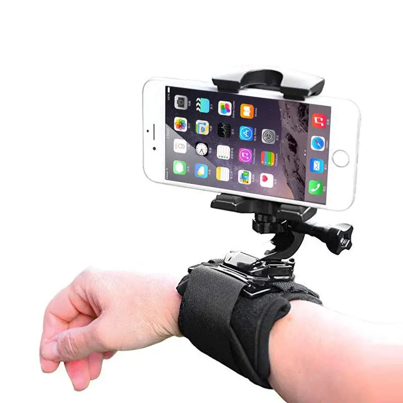 

Вращающийся держатель ремешка на запястье для помещений и улицы, для селфи, записи видео, Горячая черная фотография