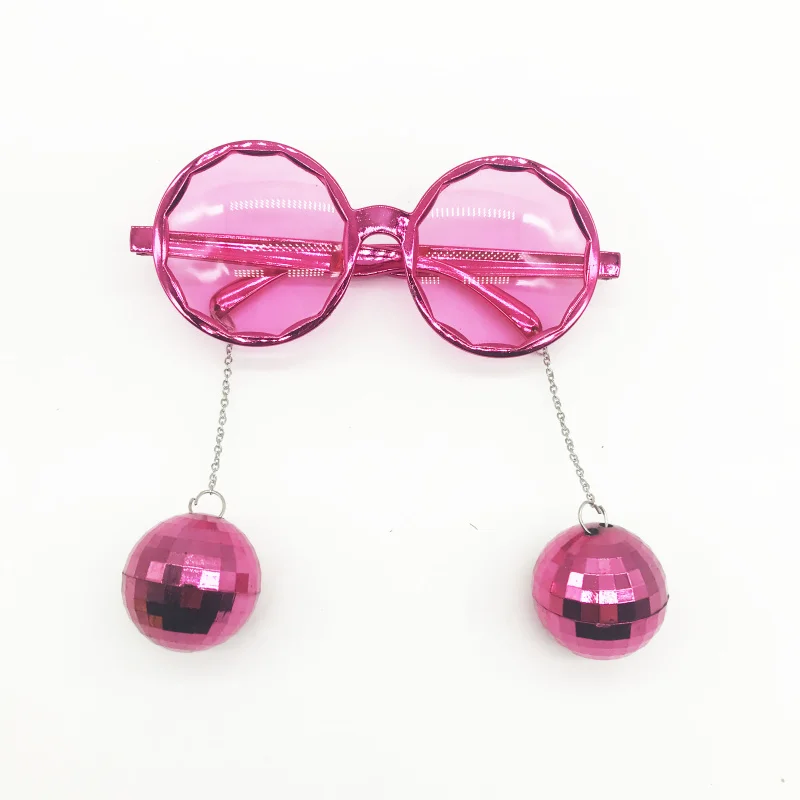 4Pcs/Lot Event Atmosphere Props Shiny Hanging Disco Ball Glasses Festival Dinner Music Party Favor New Year Creative Sunglasses - купить по