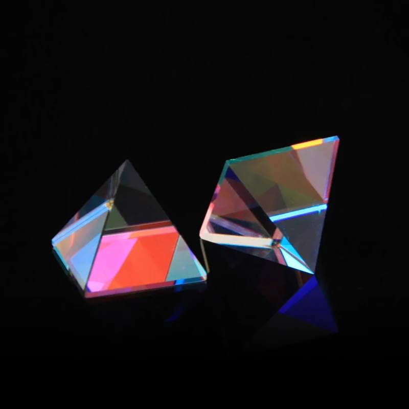 

Color Pixel Pyramid Crystal Energy Generator Prism20mm K9 Glass Teaching Experiment Tool Customizable Home Decoration Gift