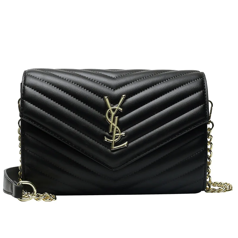 

2021 Brand Designer Women Shoulder Bag Lady Fashion Metal Chains Clutch Bag Messenger Handbag Leather Luxury Purse Bag