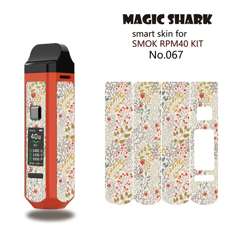 Magic Shark Flash Man Череп Звездный лист Бэтмен Vape Pod стерео пленка чехол наклейка для Smok