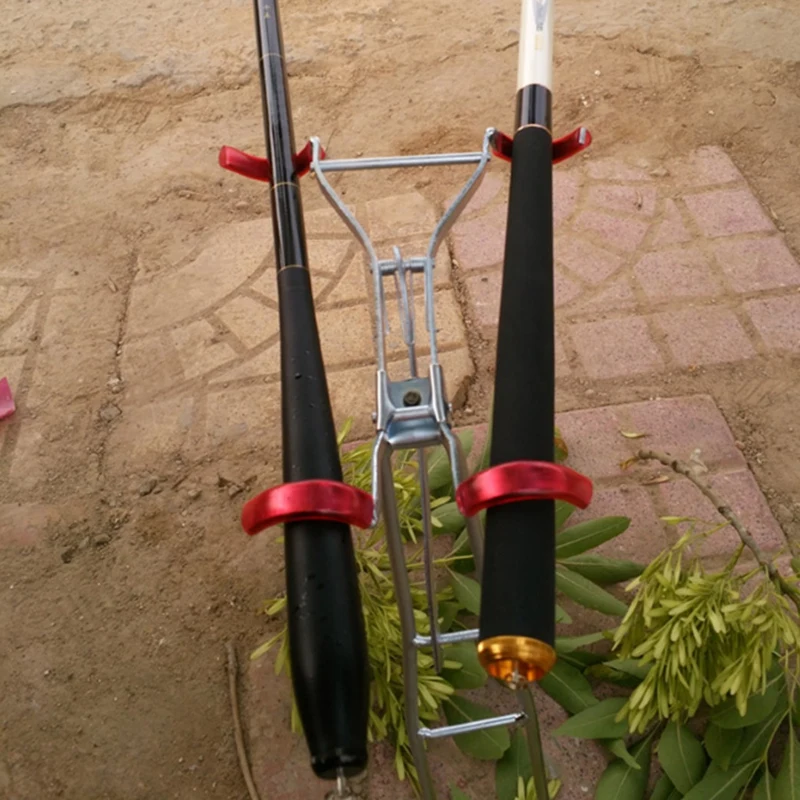 

Fishing Rod Bracket Double Rod Metal Iron Bracket Fishing Bracket Rod Bracket