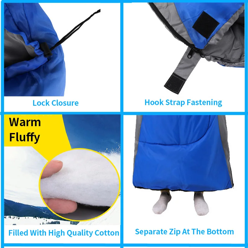 

WEST BIKING Camping Sleeping Bag Lightweight Warm Envelope Sleeping Bag 4 Season Outdoor Travel Cycling Waterproof Sleeping Bag
