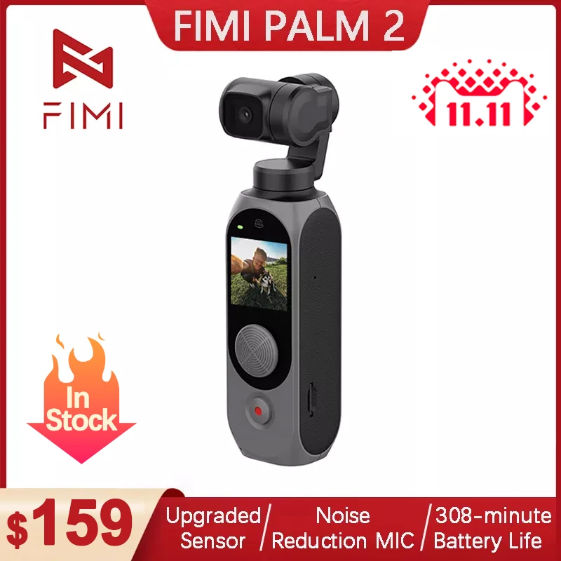 3-осевая ручная Карданная камера FIMI PALM 2 4K 100 Мбит/с стабилизатор Wi-Fi оригинальная